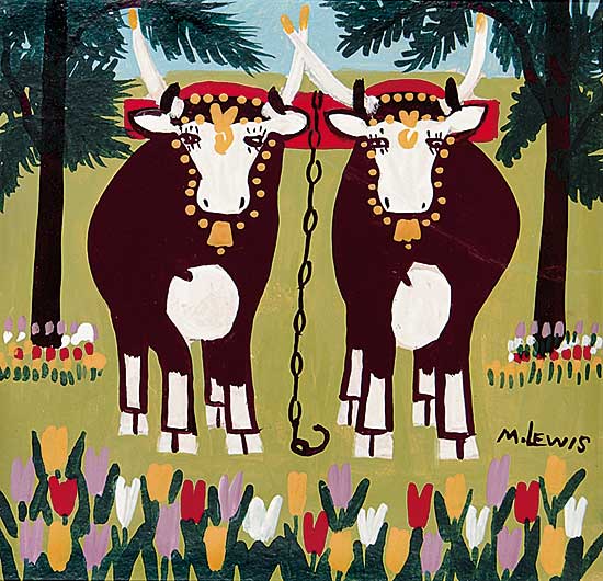 #74 ~ Lewis - Untitled - Two Oxen