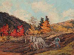 #36 ~ des Clayes - Autumn Plowing, Val Morin P.Q.