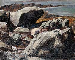 #485 ~ Panton - Untitled - Rock Formation, Peggy's Cove