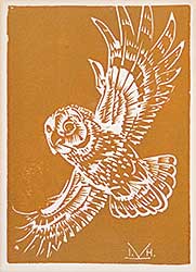 #458 ~ Kerr - Untitled - Flying Owl