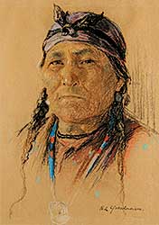 #28 ~ de Grandmaison - Untitled - Portrait of an Indian