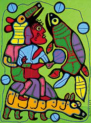 #80 ~ Morrisseau - Shaman with Rattle
