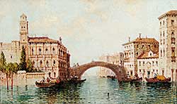 #203 ~ Bouvard - Untitled - Canal Scene in Venice