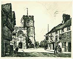 #502 ~ Andrews - The Guild Chapel and Falcon Inn, Stratford on Avon