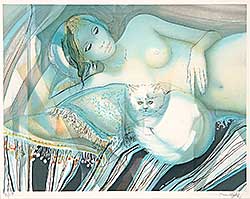 #73 ~ Valadie - Untitled - Model and Cat  #113/150