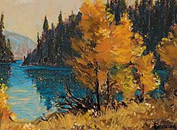 #449 ~ Gissing - Untitled - Autumn on Ghost Lake