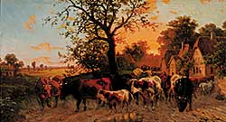 #202 ~ Gerhard - Untitled - Cattle in the Lane