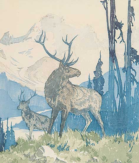 #4 ~ Barleigh - Victory Elk, Athabasca, Jasper Highway  #16/100