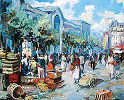 #411 ~ Baudet - Untitled - A View of the Market