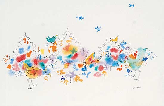 #490 ~ Mitchell - Untitled - Spring Time Birds