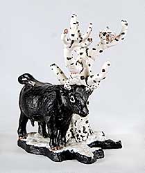 #24 ~ Fafard - Untitled - Cow and Tree