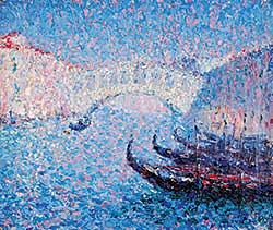 #479 ~ Lowe - Untitled - Venice Scene with Gondolas