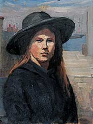 #481 ~ Lowe - Untitled - Lady with the Black Fedora