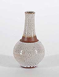 #8 ~ Deichmann - Untitled - Small White and Brown Vase