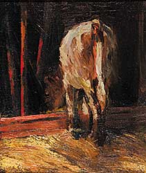 #60 ~ Knowles - Untitled - Study of a Cow Feeding