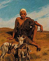 #212 ~ Goodall - Boy with Goats