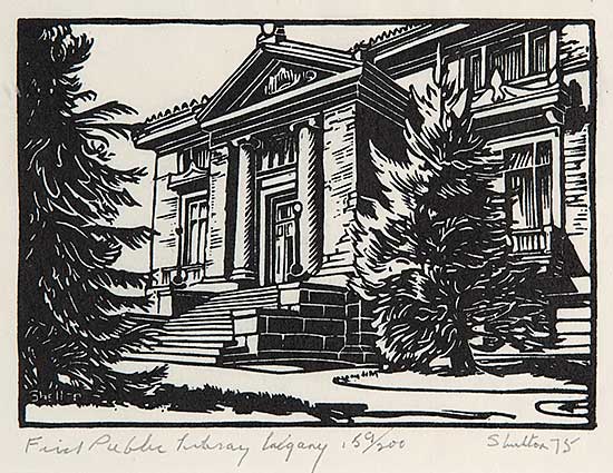 #122 ~ Shelton - First Public Library, Calgary  #159/200