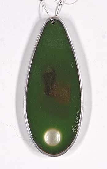 #129 ~ Tascona - Untitled - Green Medallion