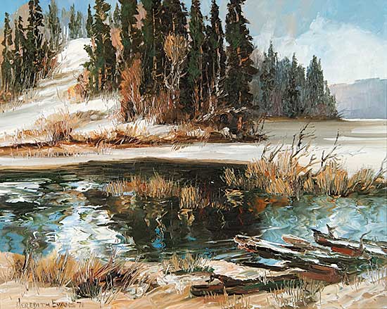 #654.2 ~ Evans - Open Creek at Rimbey, Alberta
