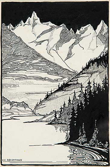 #838 ~ Uhthoff - Untitled - Mountain Range