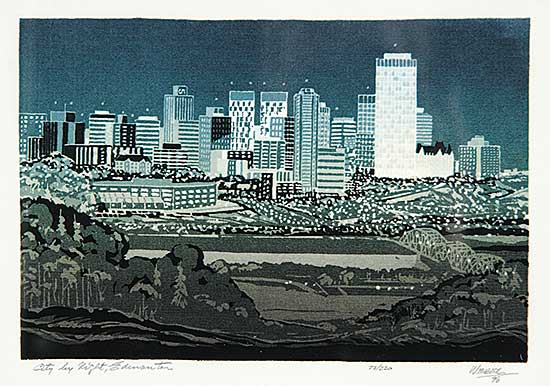 #845 ~ Weber - City by Night, Edmonton  #72/220