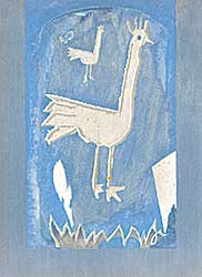 #631 ~ Braque - Untitled - The Rooster - Frontispiece for Verve