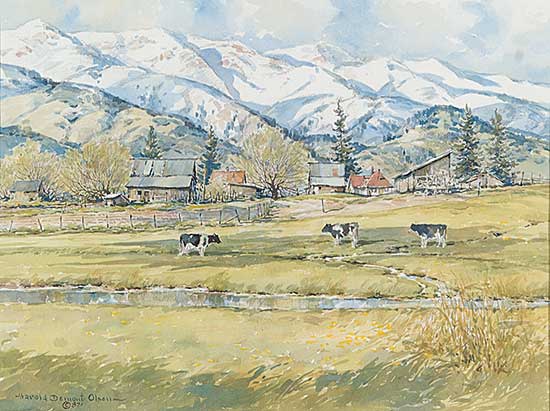 #162 ~ Olsen - Untitled - Dairy Farm in the Rockies