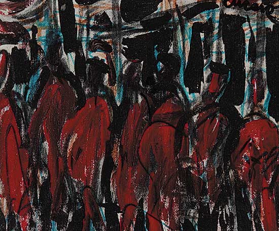 #65 ~ Cucaro - Untitled - Crowd in Red