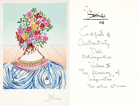 #87 ~ Dali - The Flowering of Inspiration [Gala en Fleurs] E  #119/350