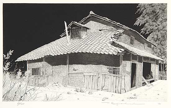 #184 ~ Tanaka - Untitled - Abandoned House at Night  #60/120