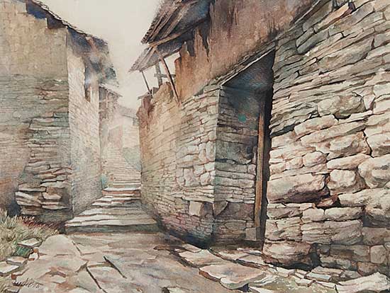 #198 ~ Zhang - Village Street, China