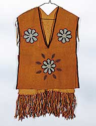 #84 ~ Aller - Untitled - Beaded and Leather Applique Vest
