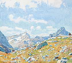 #76 ~ Phillips - Untitled - Mount Cathedral and Mount Stephen