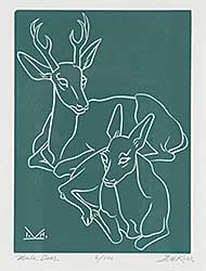 #45 ~ Kerr - Mule Deer  #6/100