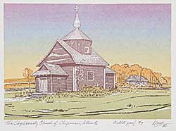 #117 ~ Weber - The Shyshkovetz Church of Chipman, Alberta  #Artist's Proof 7/7