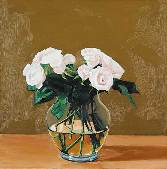 #103 ~ Thomas - White Roses in a Vase