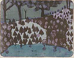#824 ~ Snow - Fir Trees on the Hill  #9/12