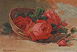 #869 ~ Zehntner - Untitled - Basket of Roses