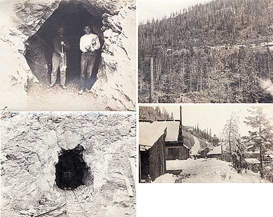 #121 ~ School - Lot of Four Views of Emerald Mine [Kootenays B.C.]