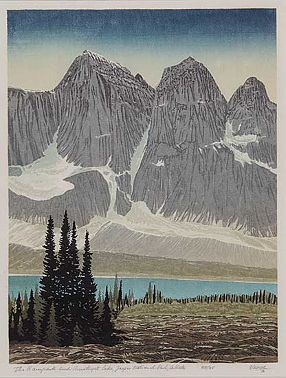 #241 ~ Weber - The Ramparts and Amethyst Lake, Jasper National Park, Alberta  #25/35