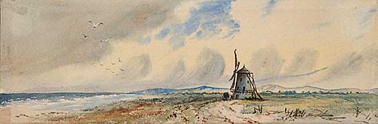 #261 ~ School - Untitled - Windmill at the Sea
