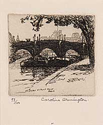 #606 ~ Armington - La Seine et Pont Neuf, Paris  #93/100