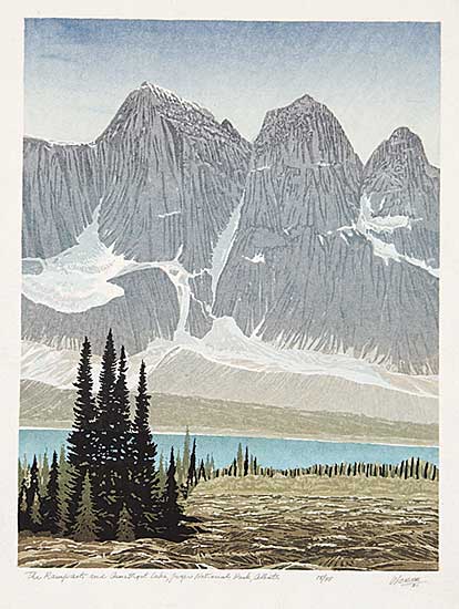 #225 ~ Weber - The Ramparts and Amethyst Lake, Jasper National Park, Alberta  #15/35