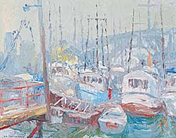 #32 ~ de Grandmaison - Grey Afternoon and Fishing Boats