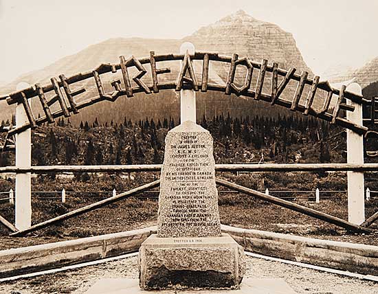 #369 ~ School - Great Divide, Memorial Erected to Sir James Hector, Banff National Park