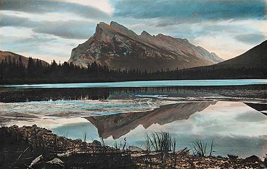#381 ~ School - Untitled - Vermillion Land and Mount Rundle