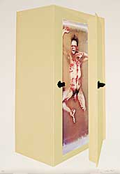 #55 ~ Prent - Untitled - Nude Man in the Box  #66/100