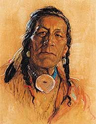 #27 ~ de Grandmaison - Untitled - Portrait of a Plains Indian