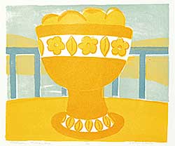 #515 ~ Snow - Balcony - Yellow Vase  #1/50