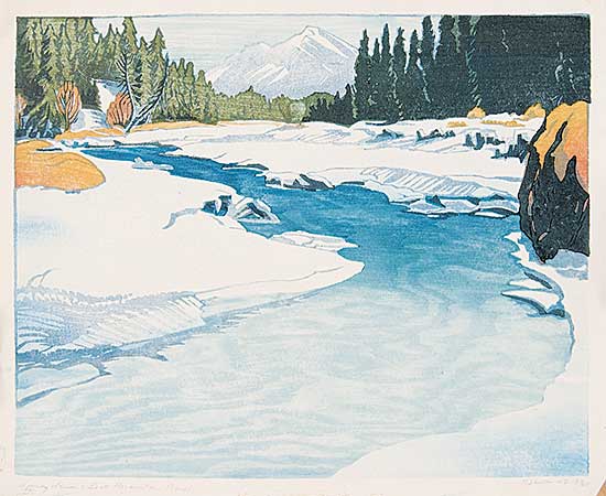 #629 ~ Shelton - Spray River and Goat Mountain, Banff  #33/50